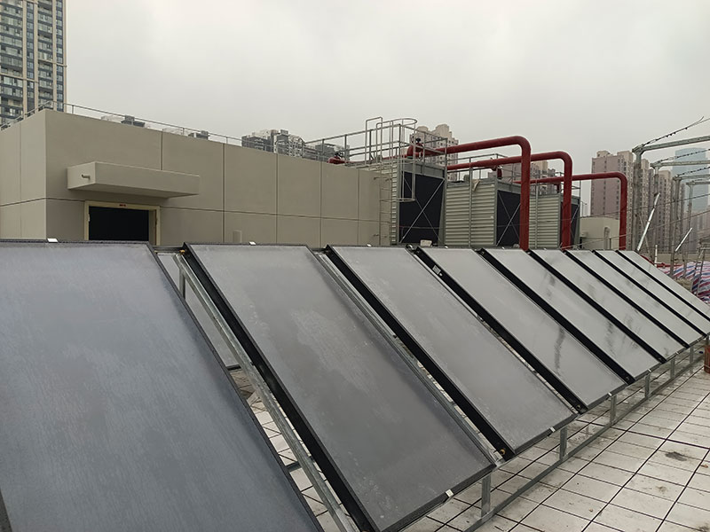 武漢醫院平板太陽能熱水系統項目